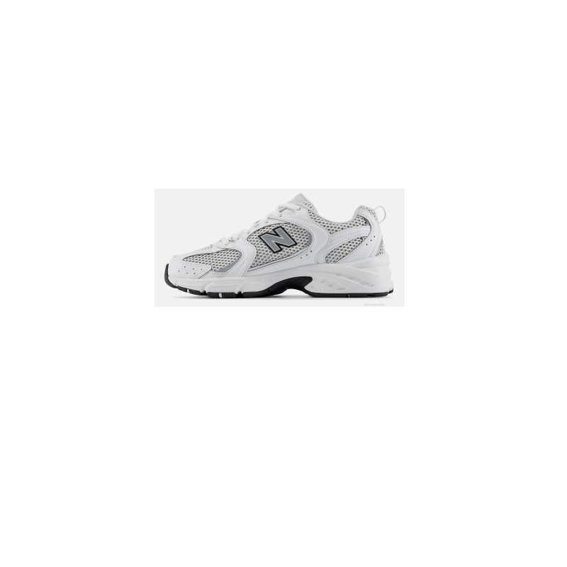 New balance 530 white/silver metallic/black