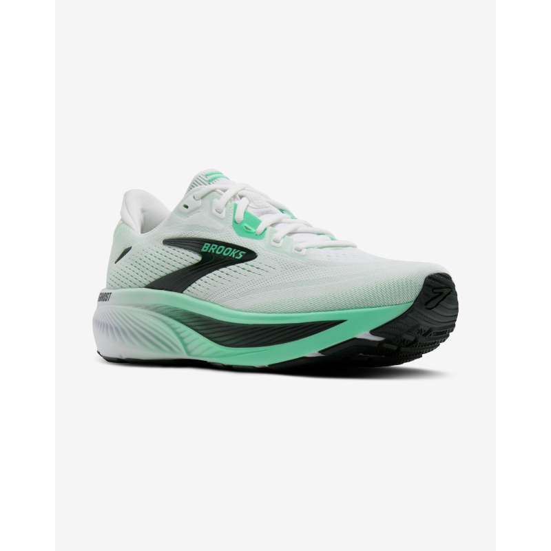 Brooks Ghost 18 white/spring bud/spruce