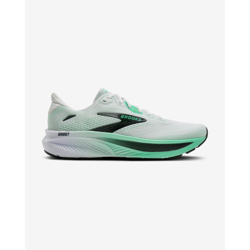 Brooks Ghost 18 white/spring bud/spruce