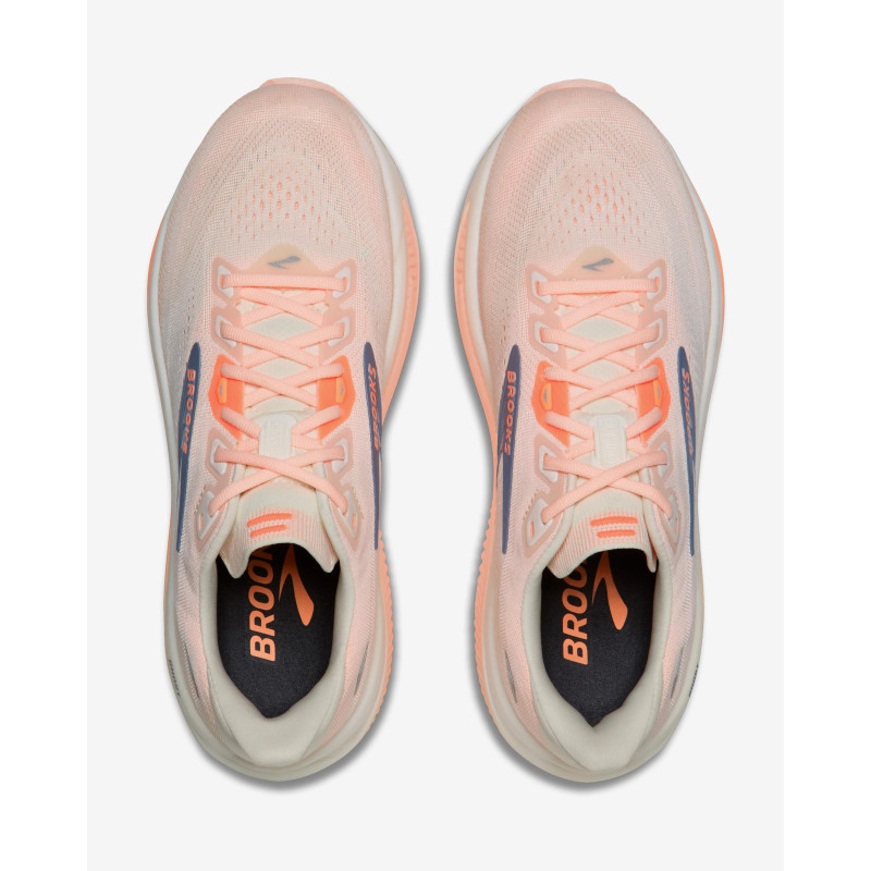 Brooks Ghost 18 Star white/cyber peach/grey