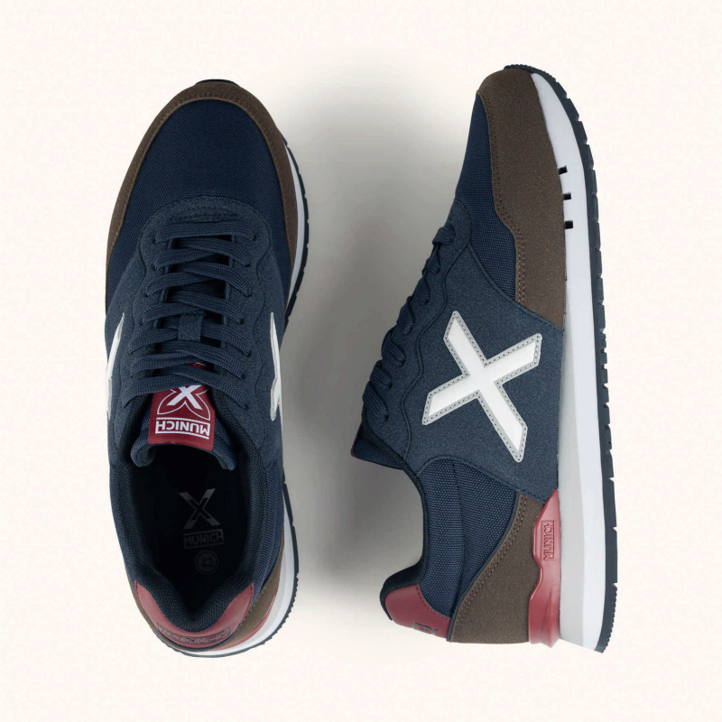 Munich Dash 2.0 295 Navy/brown/ burgundy