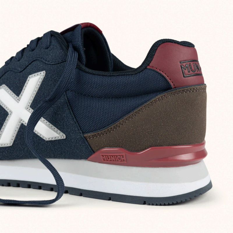 Munich Dash 2.0 295 Navy/brown/ burgundy