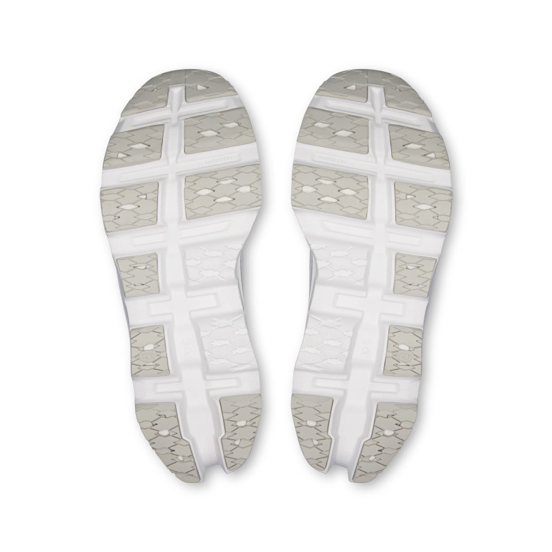 On cloudmonster 3 White/wolf