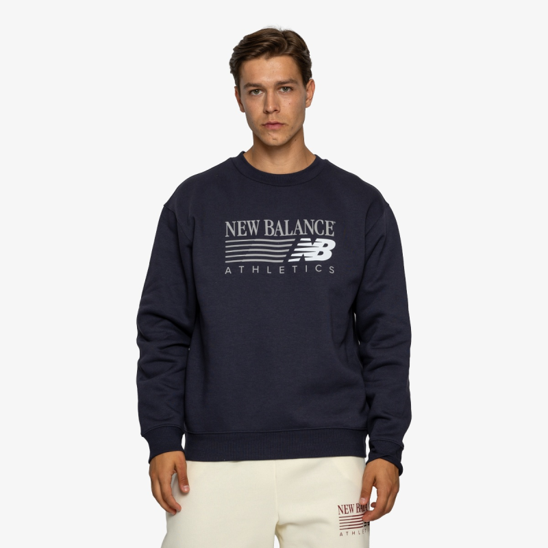 New balance Reim graphic crew Navy/grey/white