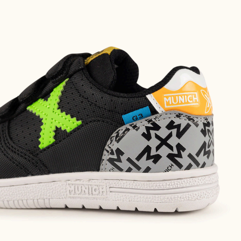 Munich G-3 kid vco 467 black/fluor/grey
