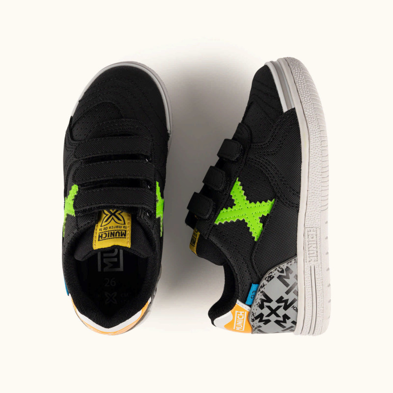 Munich G-3 kid vco 467 black/fluor/grey