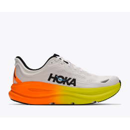Hoka bondi 9 White/neon/tangerine