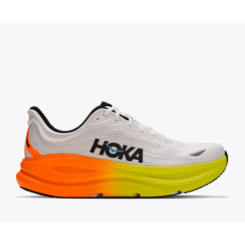 Hoka bondi 9 White/neon/tangerine