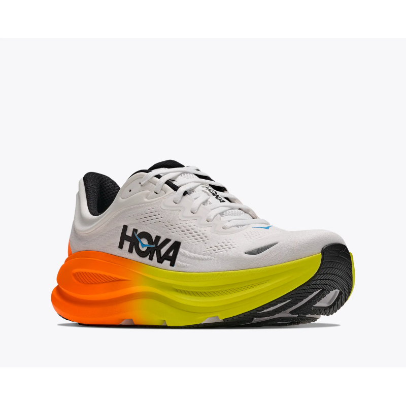 Hoka bondi 9 White/neon/tangerine