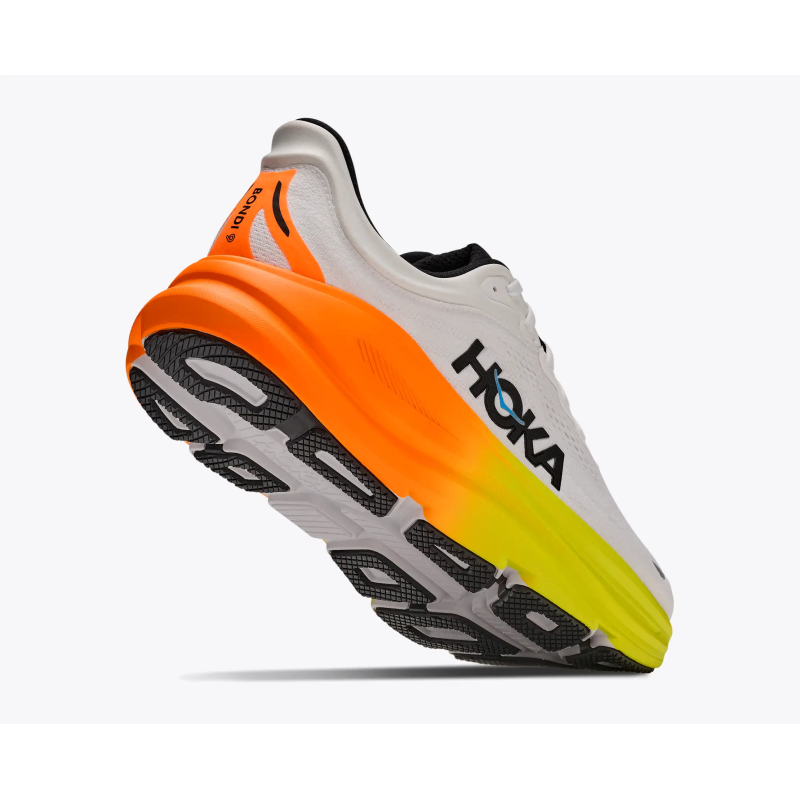 Hoka bondi 9 White/neon/tangerine