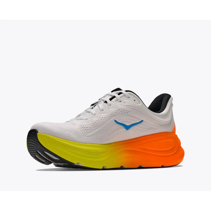 Hoka bondi 9 White/neon/tangerine