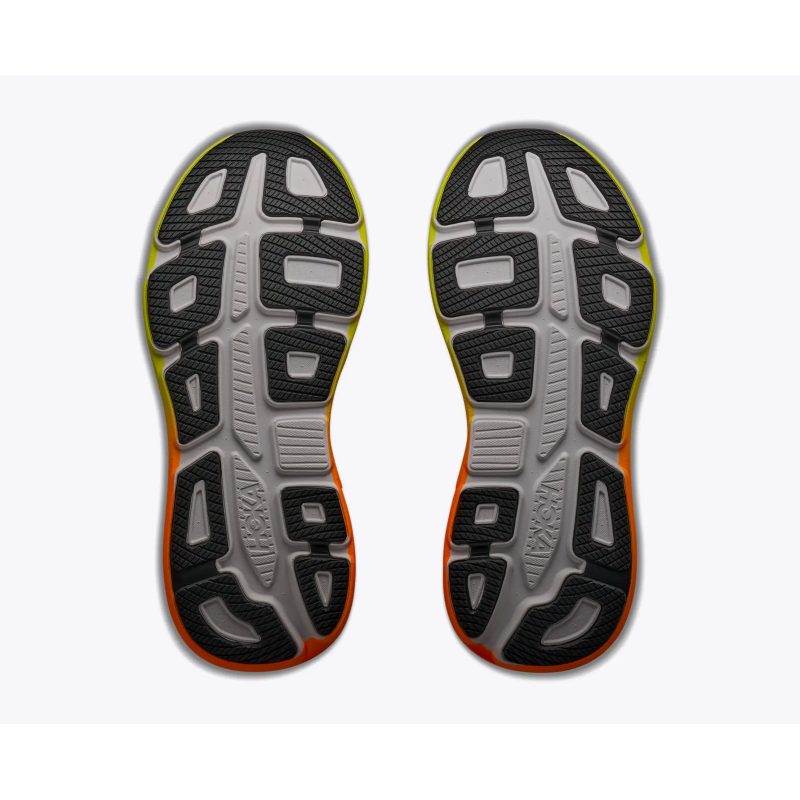 Hoka bondi 9 White/neon/tangerine
