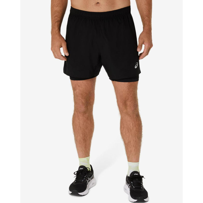 Asics core 2-N-1 5in short black M