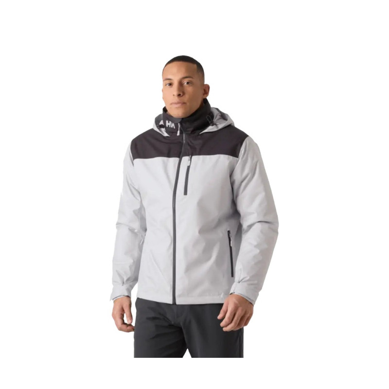 Helly hansen crew hooded pile jacket Grey/black