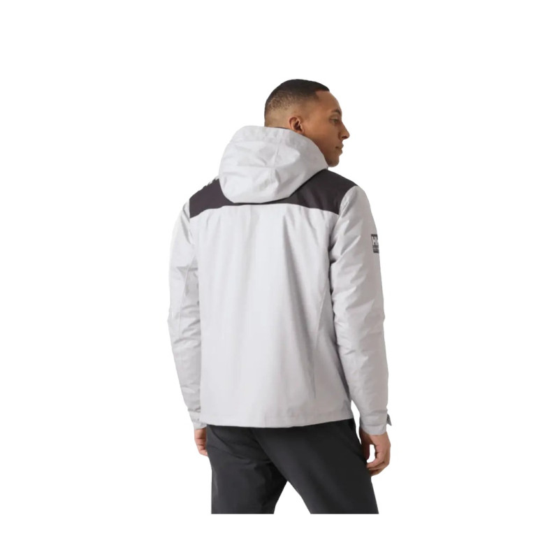 Helly hansen crew hooded pile jacket Grey/black
