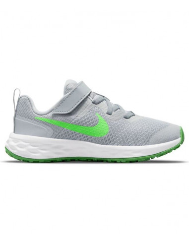 Nike revolution 6 NN (psv) lt smoke grey/green strike