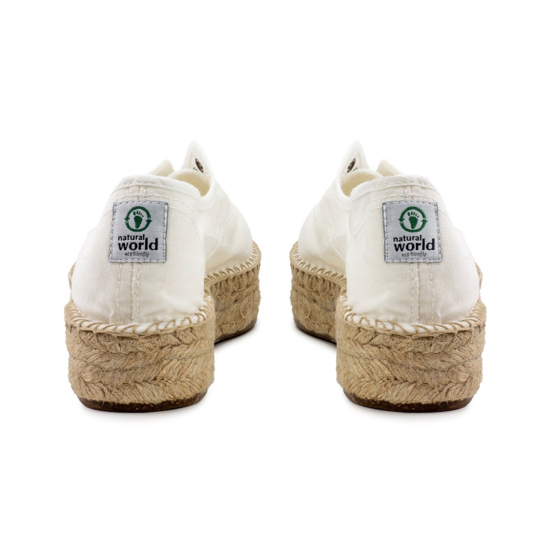 Natural world ingles yute alto tintado blanco (Zen)
