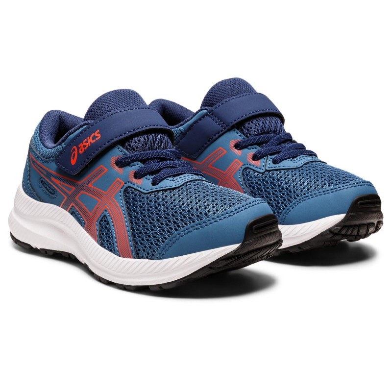 Asics contend 8 ps azure/cherry tomato