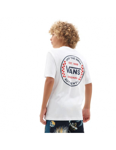Vans Camiseta Jr. Authentic Checker White