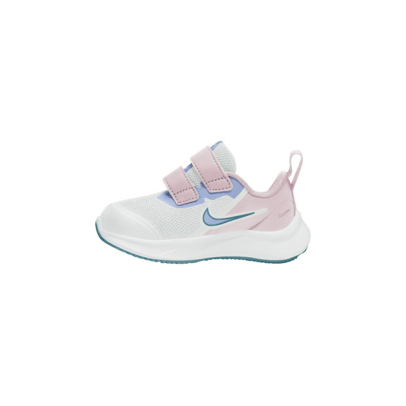 Nike star runner 3 (td) white/cobalt bliss-pearl pink