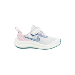 Nike star runner 3 (td) white/cobalt bliss-pearl pink