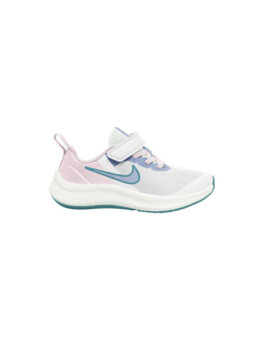 Nike star runner 3 (td) white/cobalt bliss-pearl pink