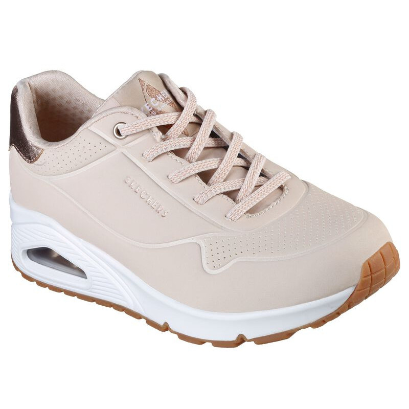Skechers uno shimmer away natural