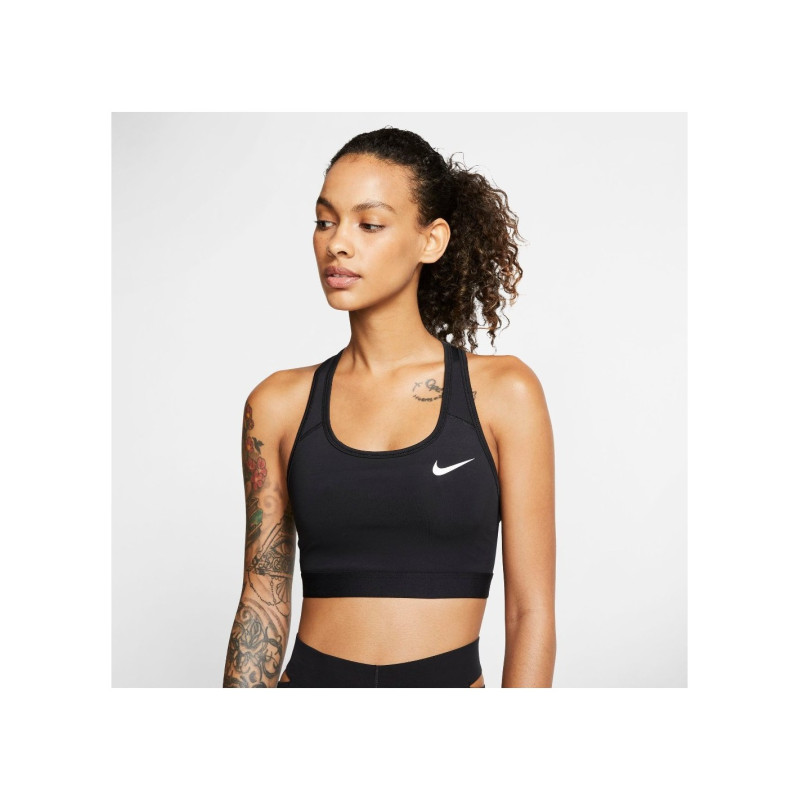 Nike Swoosh medium support aa bra black
