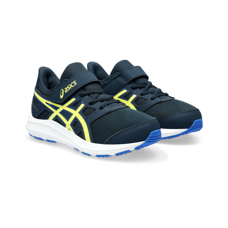 Asics Jolt ps french blue/glow yellow velcro