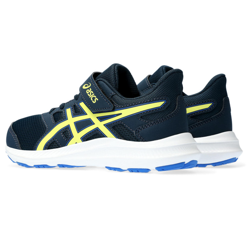Asics Jolt ps french blue/glow yellow velcro