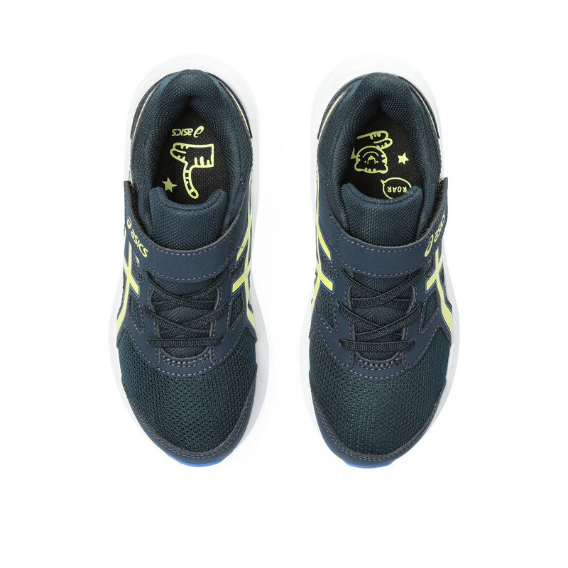 Asics Jolt ps french blue/glow yellow velcro