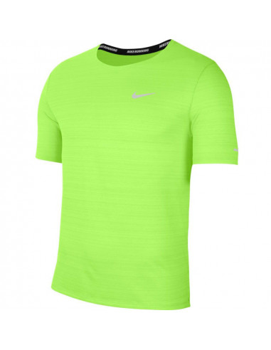 cobertura Papúa Nueva Guinea especificar Nike Dri-Fit Miller Camiseta Corta Verde Fluor