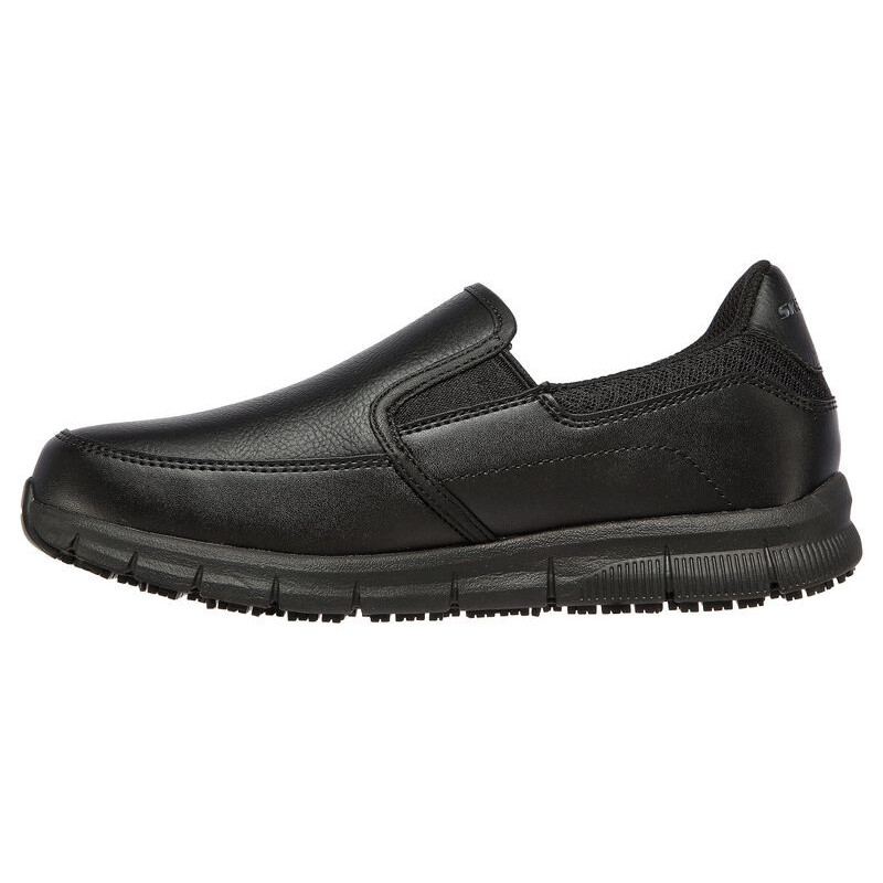 Skechers nampa annod black slip resistant (work)