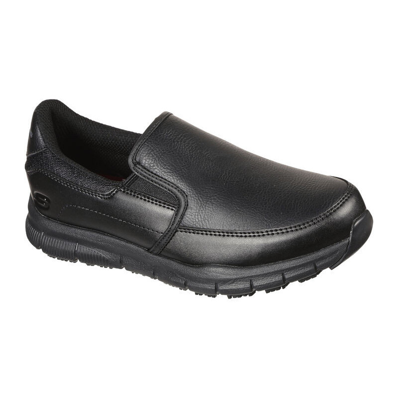 Skechers nampa annod black slip resistant (work)