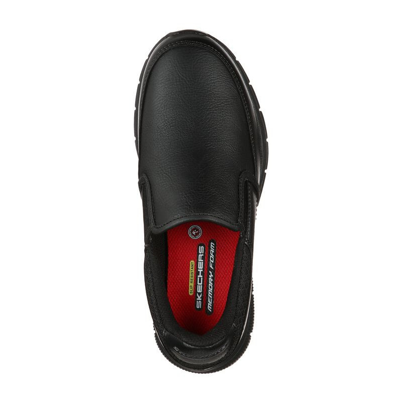 Skechers nampa annod black slip resistant (work)