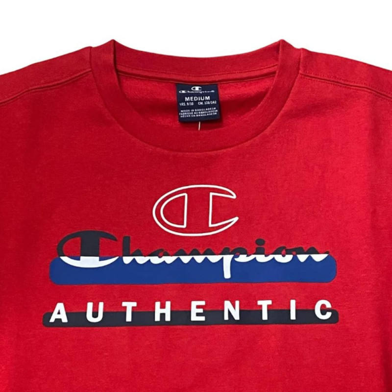 Champion crewnwck sweatshirt red (sudadera fina)