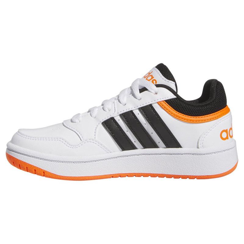 Adidas hoops 3.0 k white/black/orange