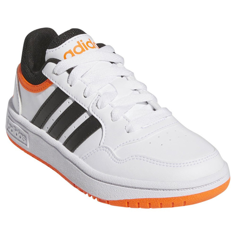Adidas hoops 3.0 k white/black/orange