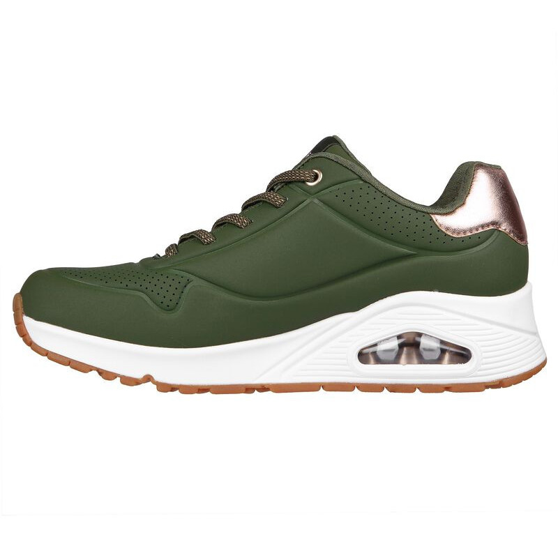 Skechers uno shimmer away Olive