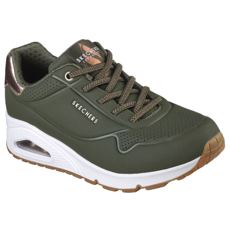 Skechers uno shimmer away Olive